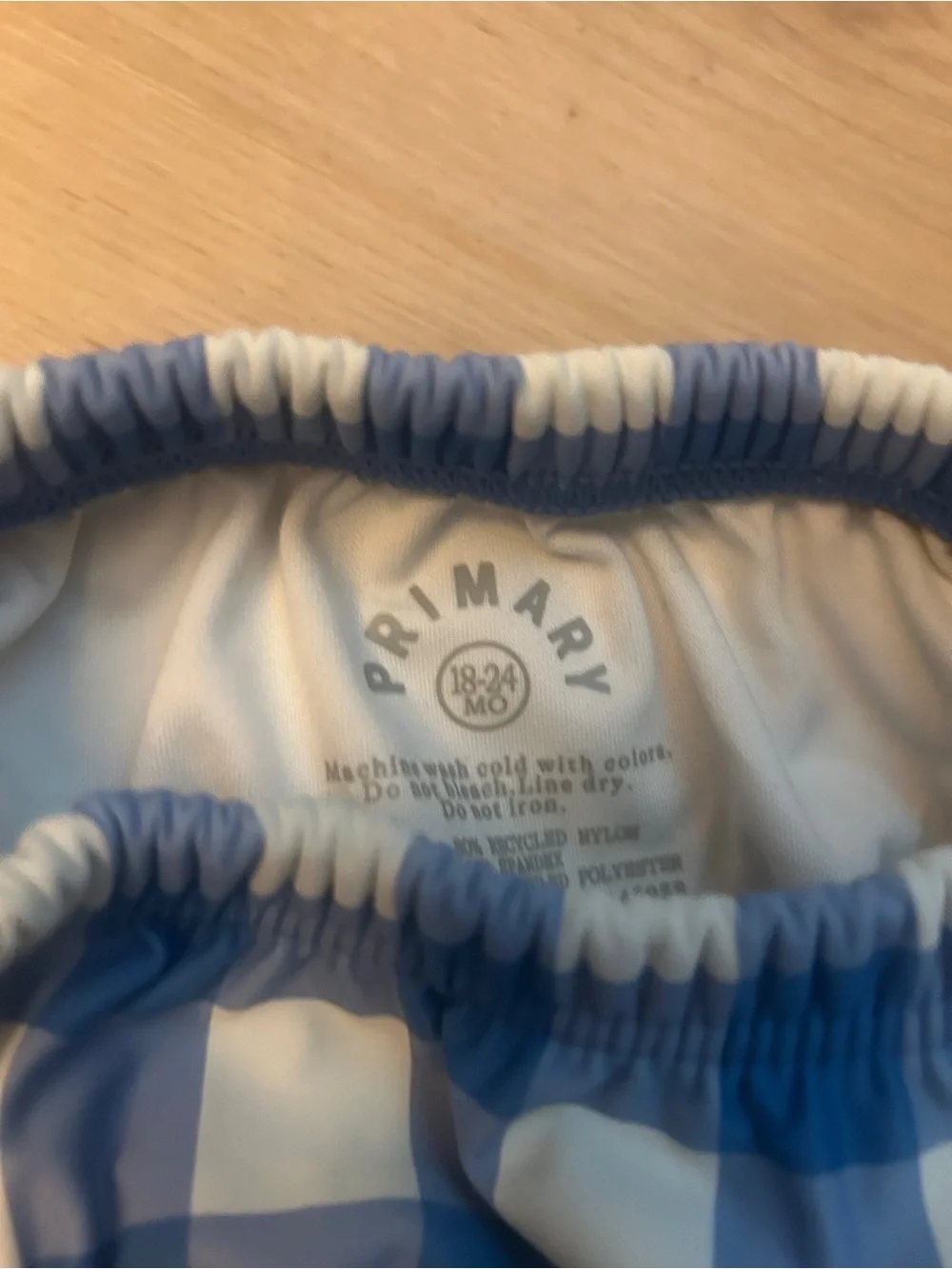 Primary swim lot size 18-24 months